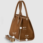 Italian Genuine Suede Top - Handle Bag 292711 - Che Cose Belle