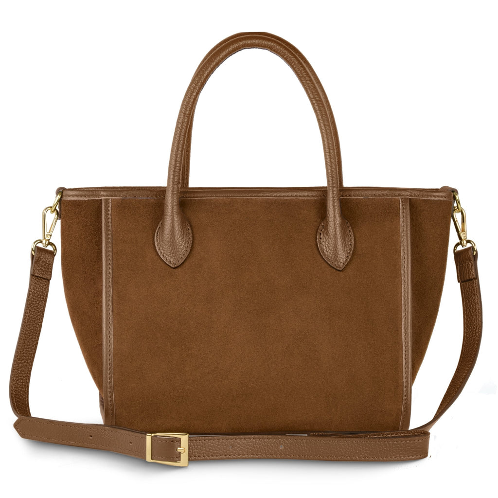 Italian Genuine Suede Top - Handle Bag 292711 - Che Cose Belle