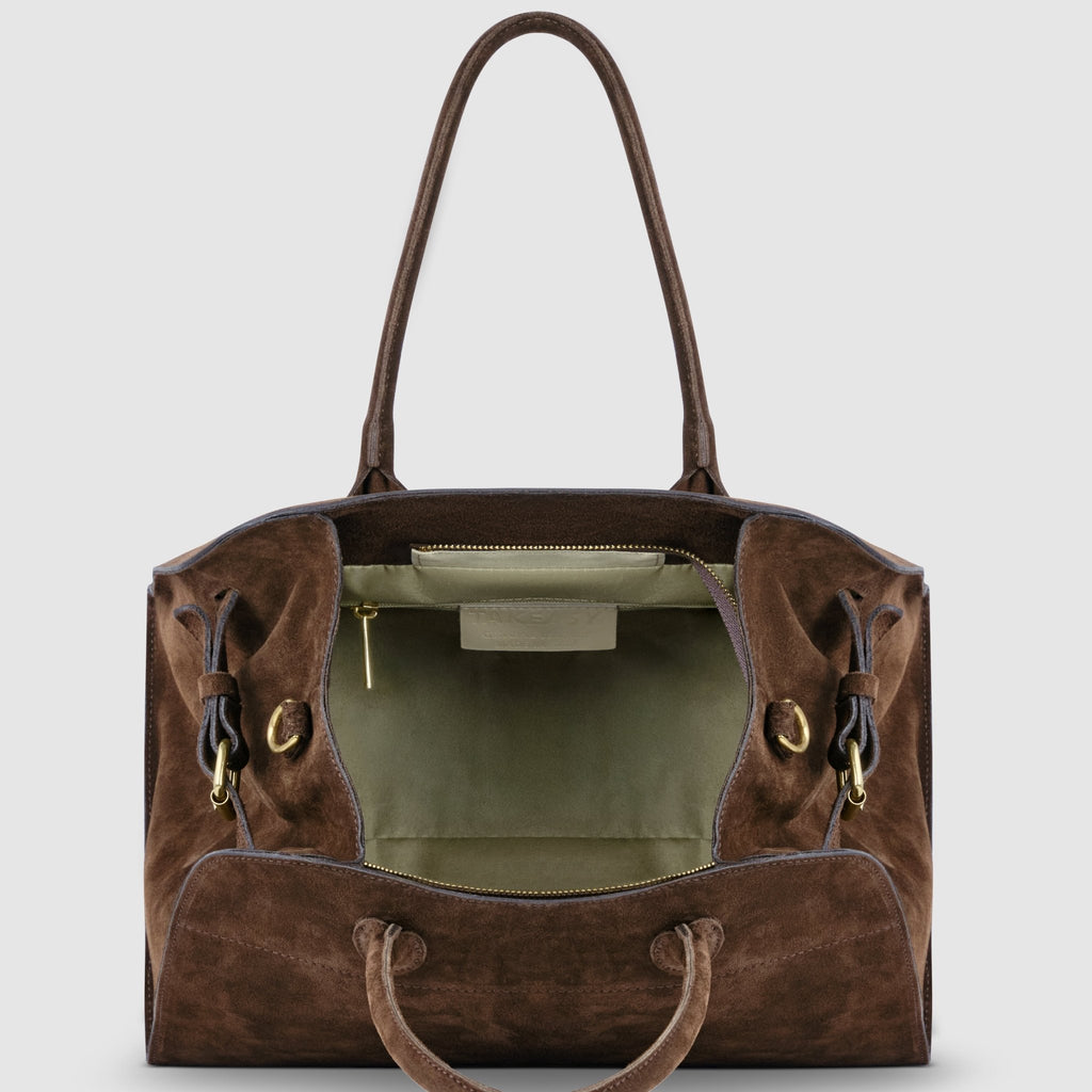 Italian Genuine Suede Top - Handle Bag 413912 - Che Cose Belle