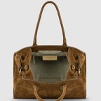 Italian Genuine Suede Top - Handle Bag 413912 - Che Cose Belle