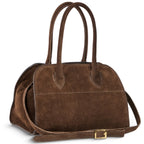 Italian Genuine Suede Top-Handle Bag | Novara - Che Cose Belle