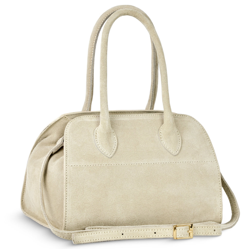 Italian Genuine Suede Top-Handle Bag | Novara - Che Cose Belle