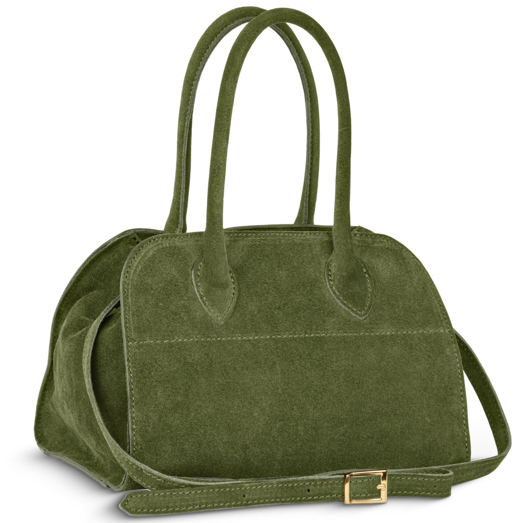 Italian Genuine Suede Top-Handle Bag | Novara - Che Cose Belle