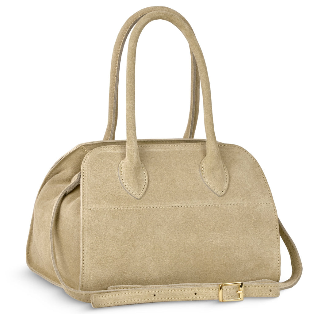Italian Genuine Suede Top-Handle Bag | Novara - Che Cose Belle