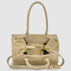 Italian Genuine Suede Top-Handle Bag | Novara - Che Cose Belle