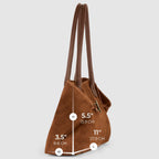 Italian Genuine Suede Tote Bag 242235 - Che Cose Belle