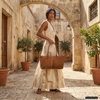 Italian Genuine Suede Tote Bag 242235 - Che Cose Belle
