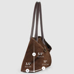 Italian Genuine Suede Tote Bag 242235 - Che Cose Belle