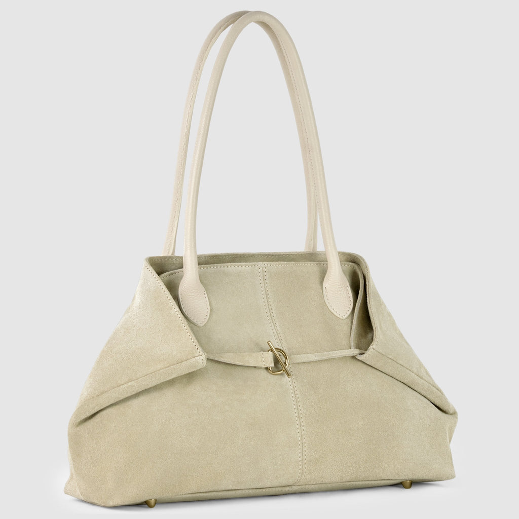 Italian Genuine Suede Tote Bag 242235 - Che Cose Belle