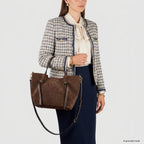 Italian Genuine Suede Tote Bag 292730 - Che Cose Belle