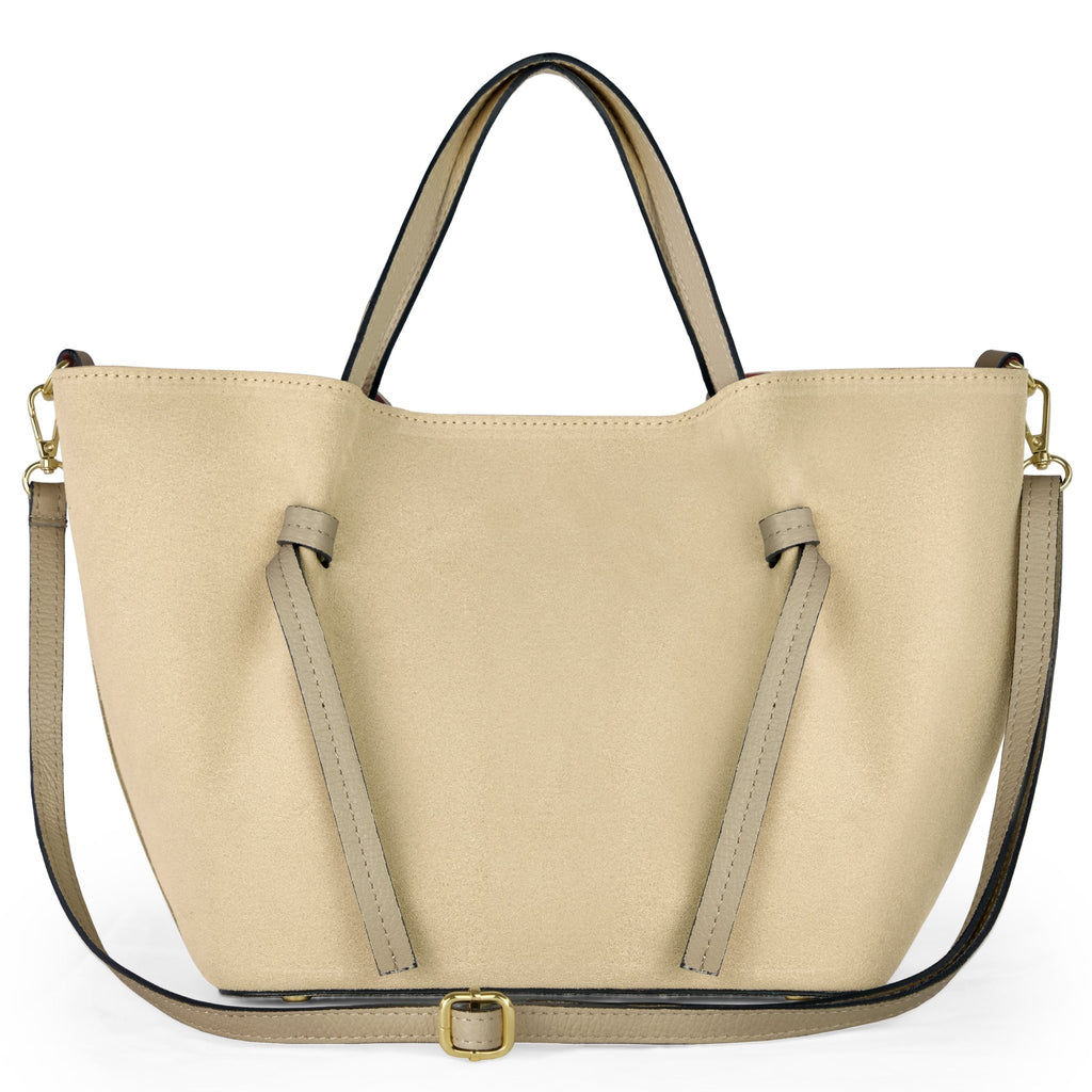 Italian Genuine Suede Tote Bag 292730 - Che Cose Belle