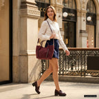Italian Genuine Suede Tote Bag 292730 - Che Cose Belle
