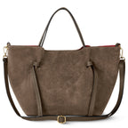 Italian Genuine Suede Tote Bag 292730 - Che Cose Belle