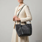 Italian Genuine Suede Tote Bag 292730 - Che Cose Belle