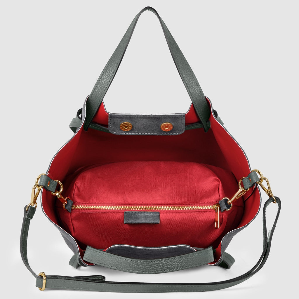 Italian Genuine Suede Tote Bag 292730 - Che Cose Belle