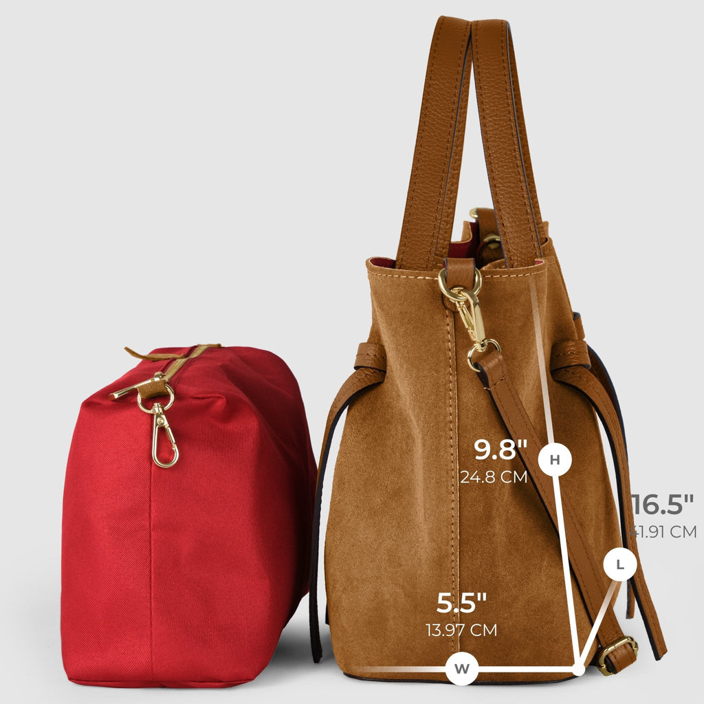 Italian Genuine Suede Tote Bag 292730 - Che Cose Belle