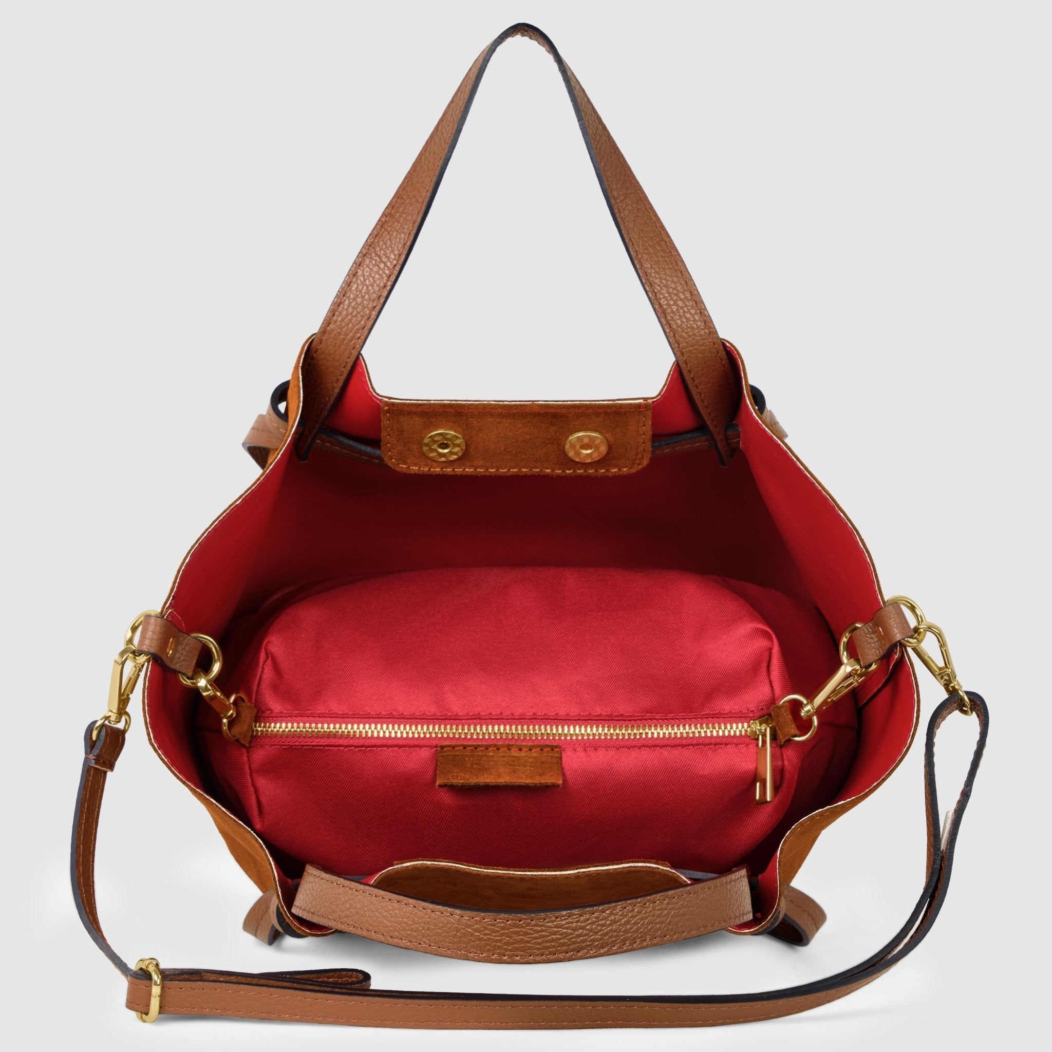 Italian Genuine Suede Tote Bag 292730 - Che Cose Belle