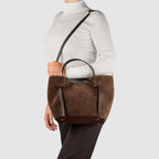 Italian Genuine Suede Tote Bag 292730 - Che Cose Belle