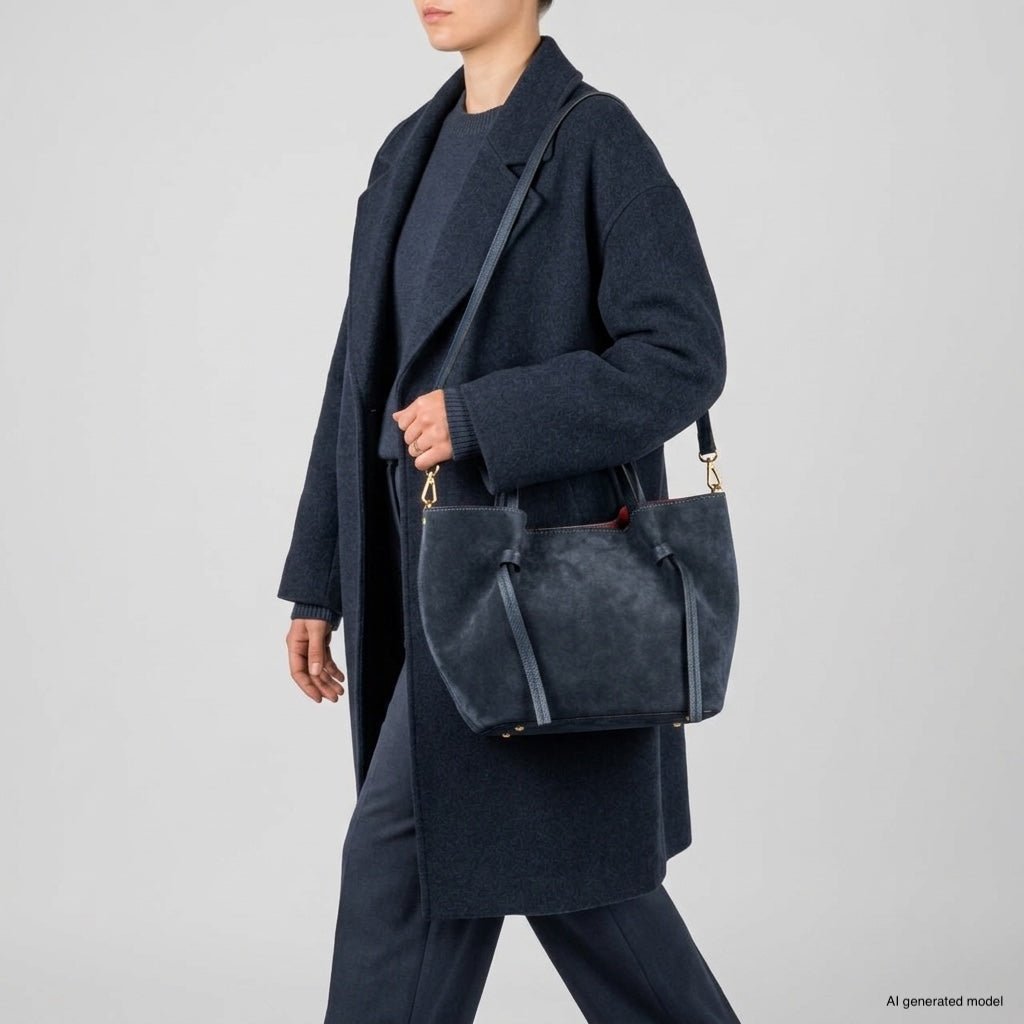 Italian Genuine Suede Tote Bag 292730 - Che Cose Belle