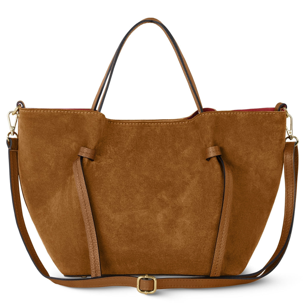 Italian Genuine Suede Tote Bag 292730 - Che Cose Belle