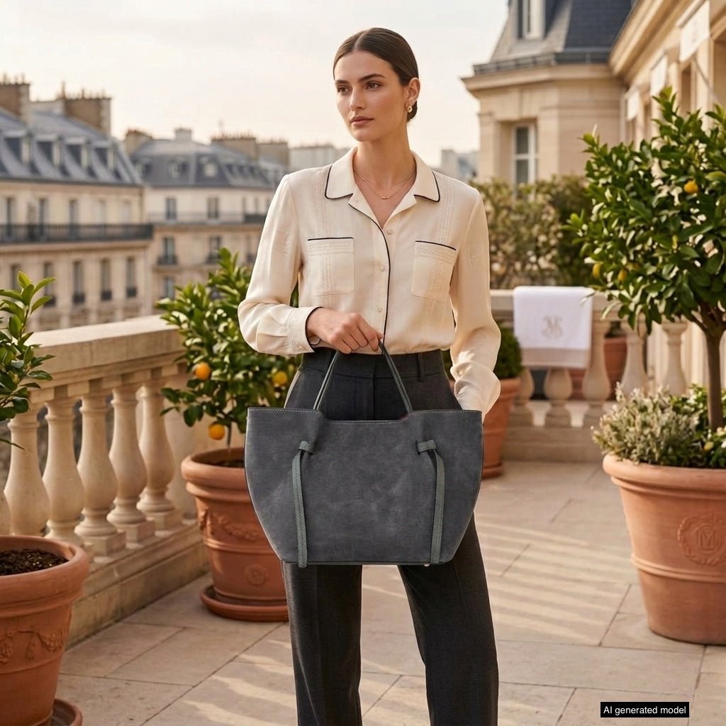Italian Genuine Suede Tote Bag 292730 - Che Cose Belle