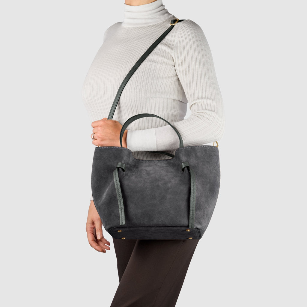 Italian Genuine Suede Tote Bag 292730 - Che Cose Belle