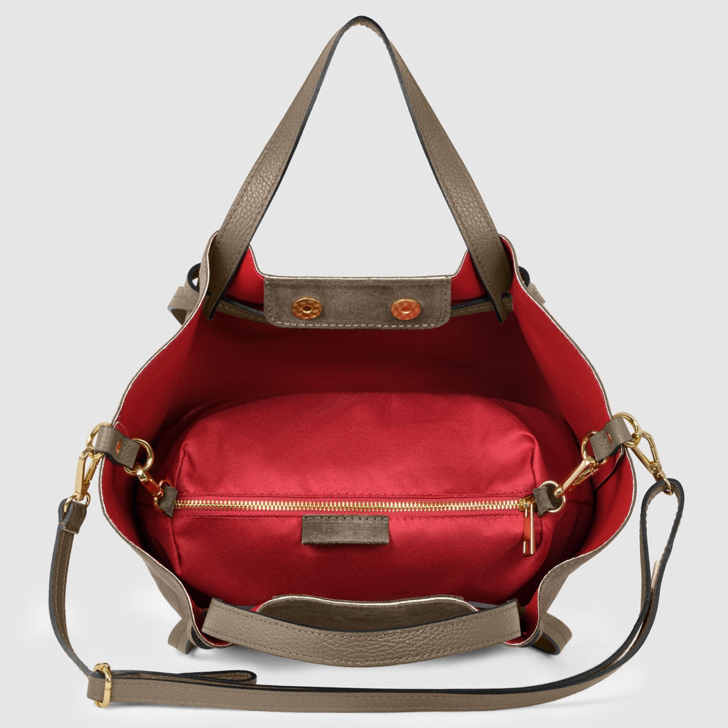Italian Genuine Suede Tote Bag 292730 - Che Cose Belle