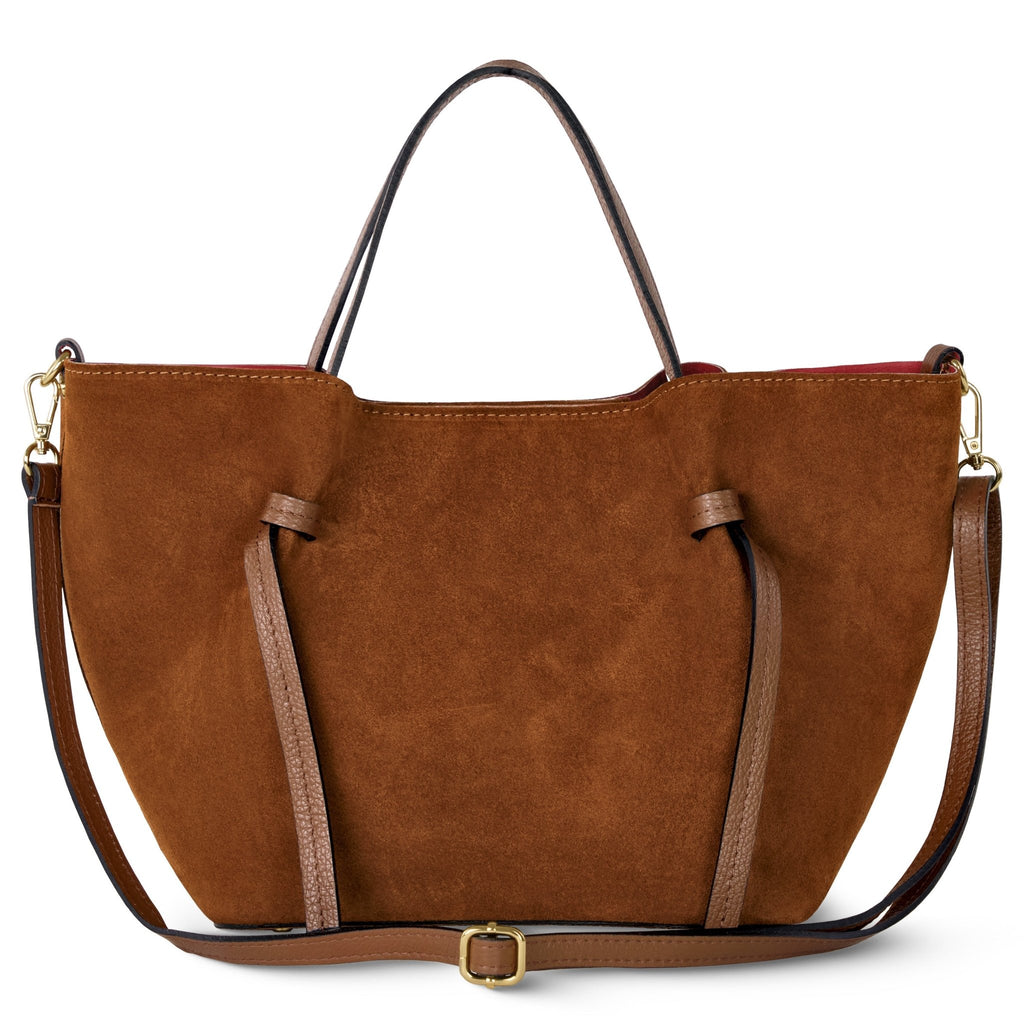 Italian Genuine Suede Tote Bag 292730 - Che Cose Belle