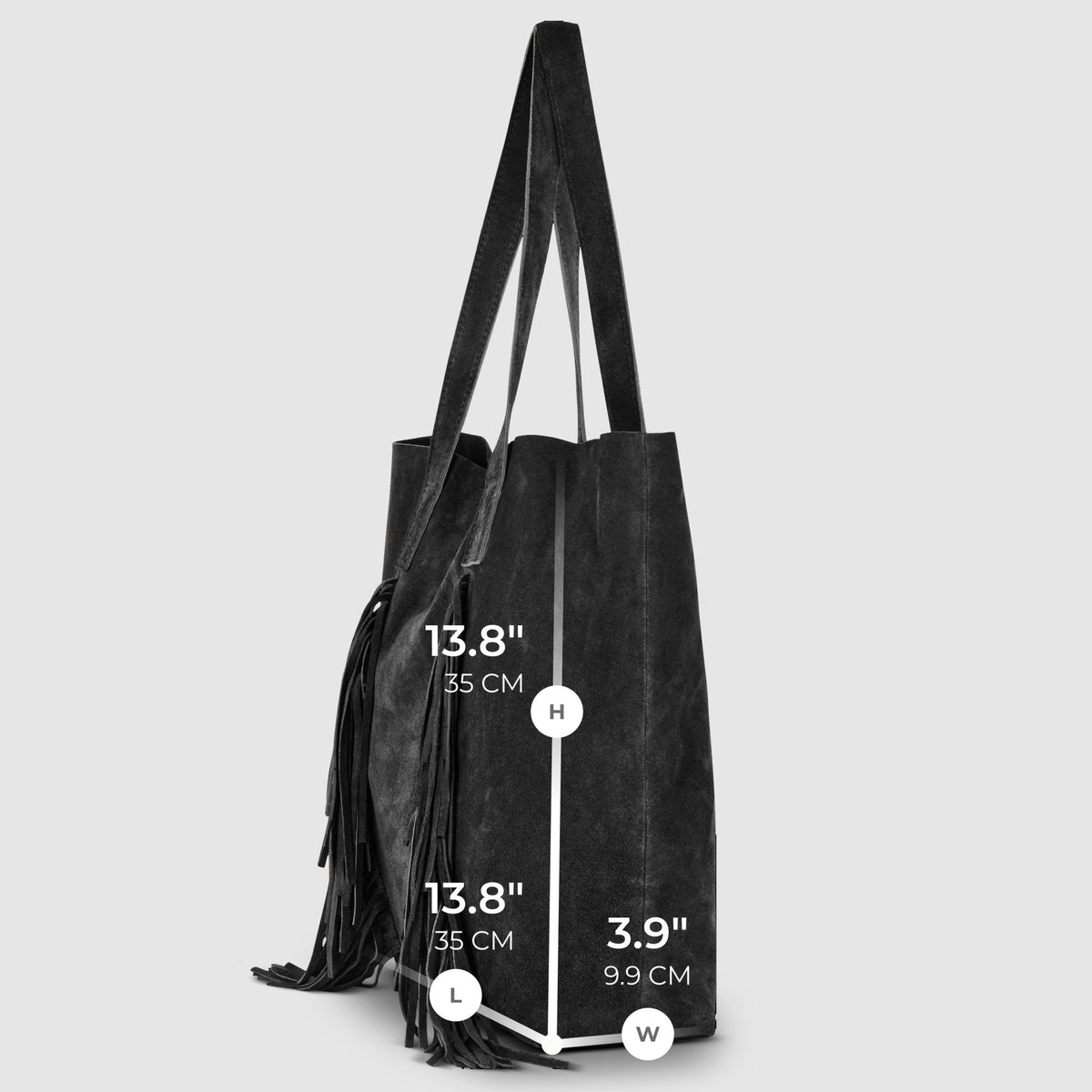 Italian Genuine Suede Tote Bag | Como - Che Cose Belle