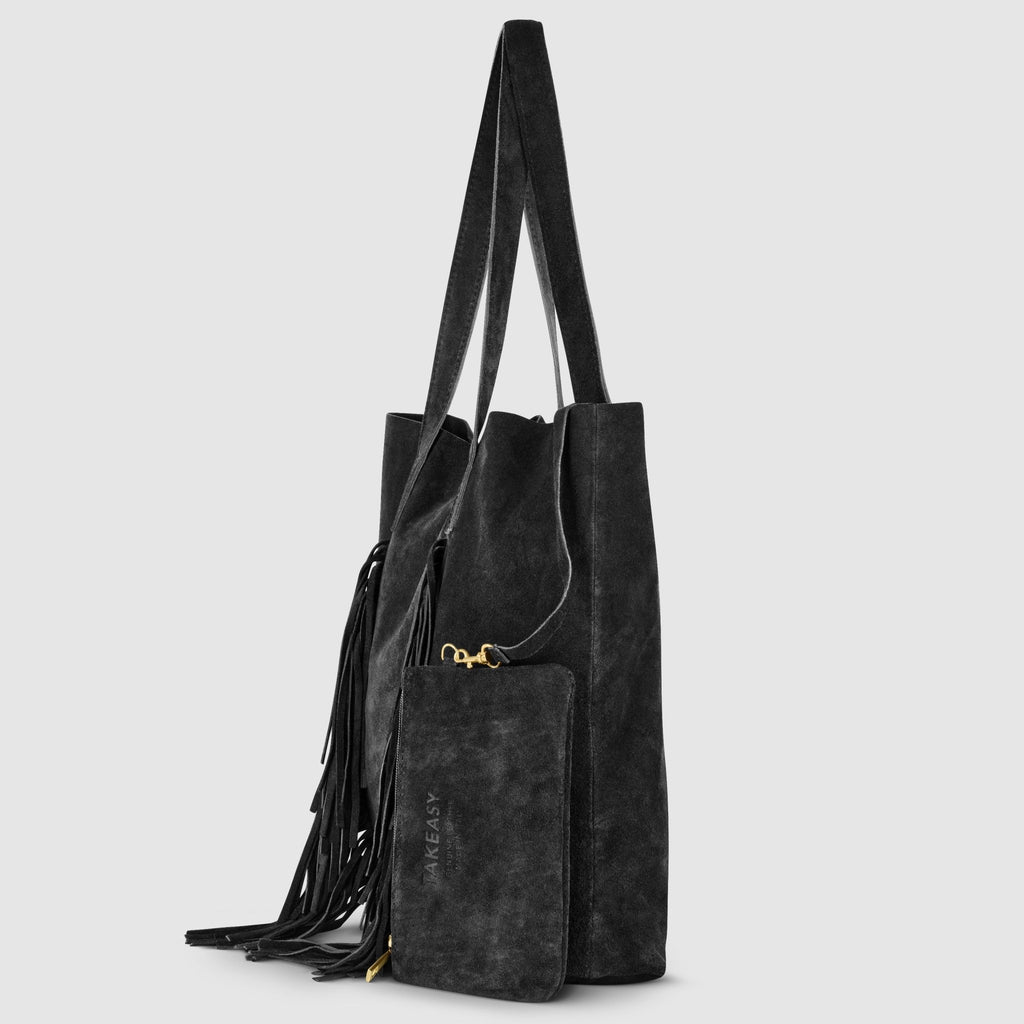 Italian Genuine Suede Tote Bag | Como - Che Cose Belle