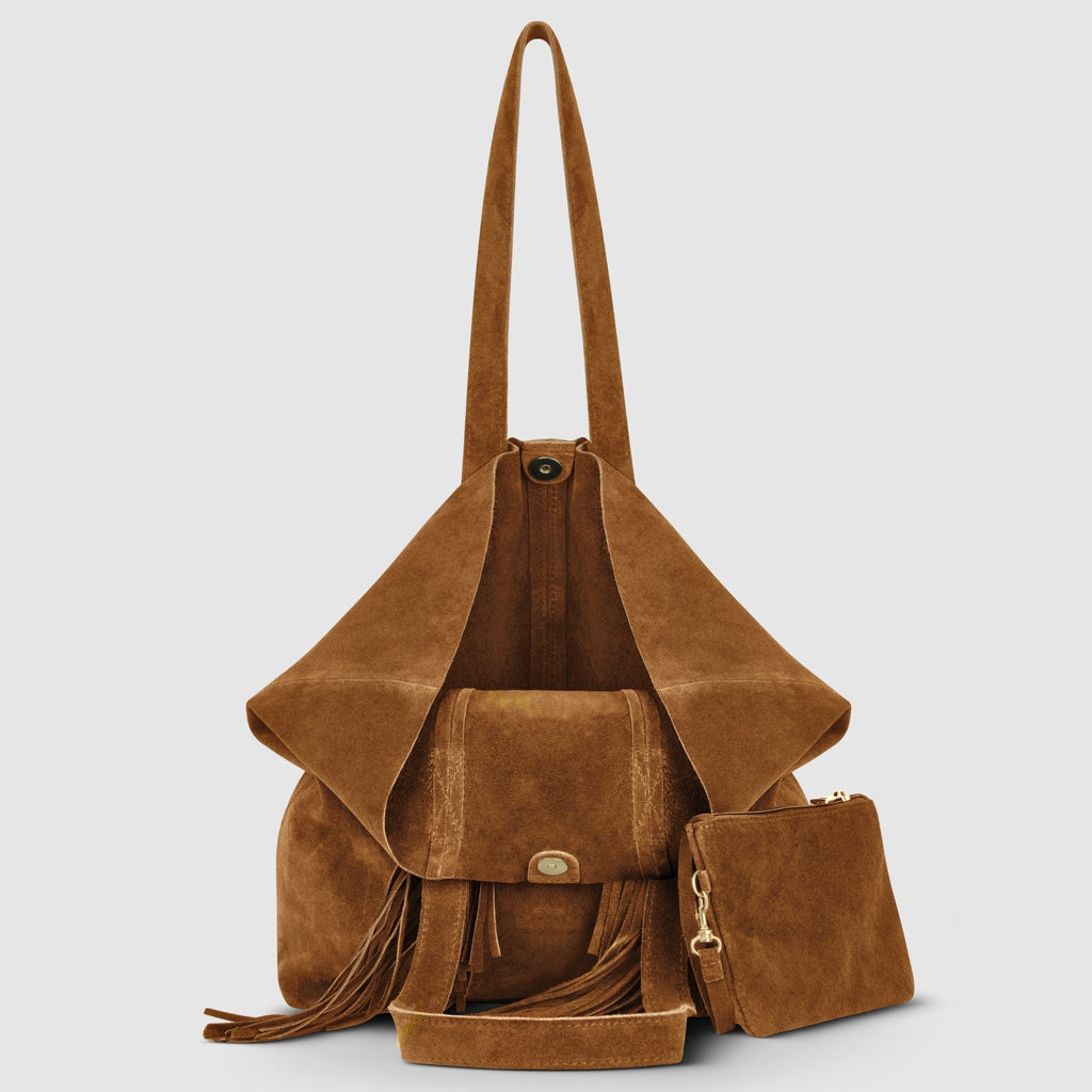 Italian Genuine Suede Tote Bag | Como - Che Cose Belle