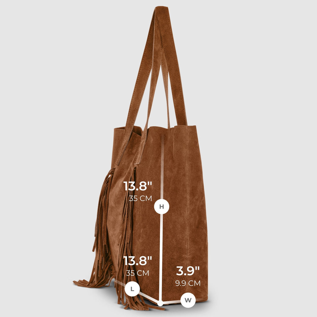 Italian Genuine Suede Tote Bag | Como - Che Cose Belle