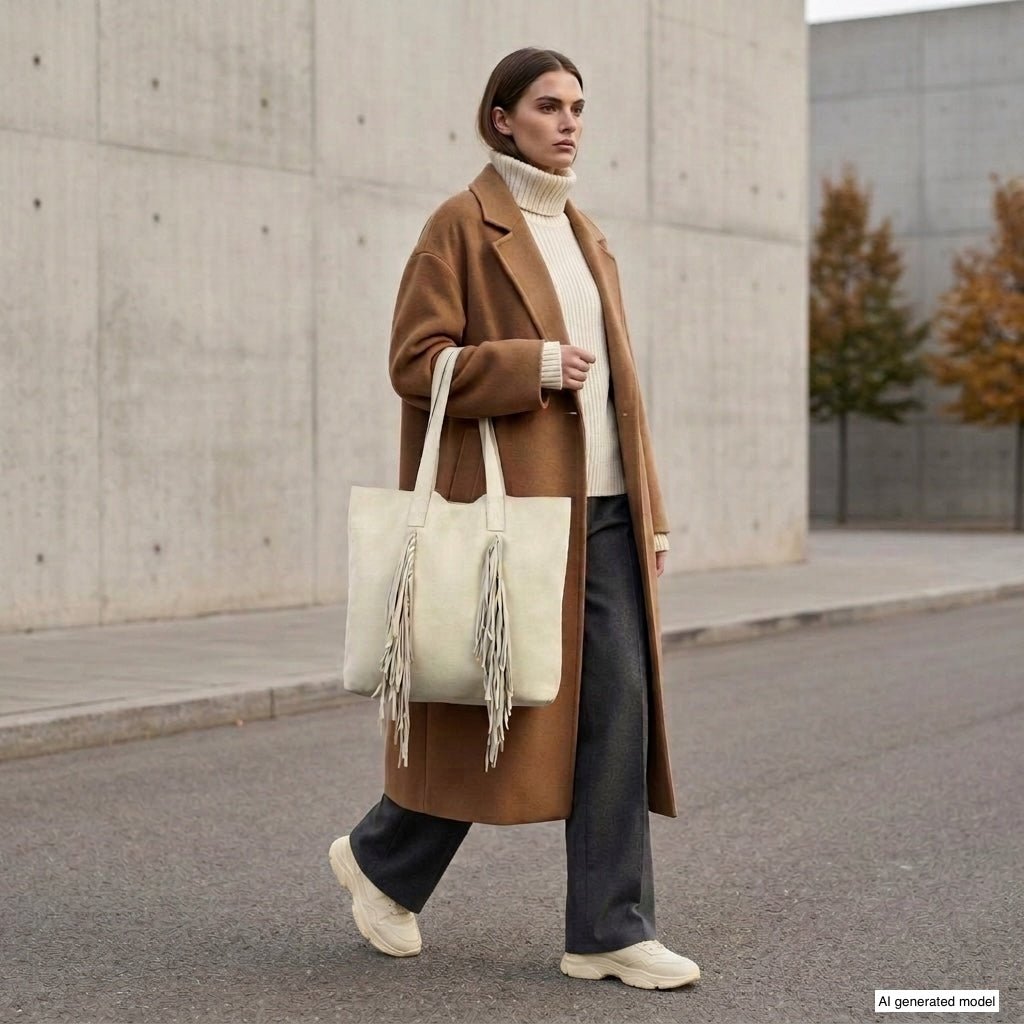 Italian Genuine Suede Tote Bag | Como - Che Cose Belle
