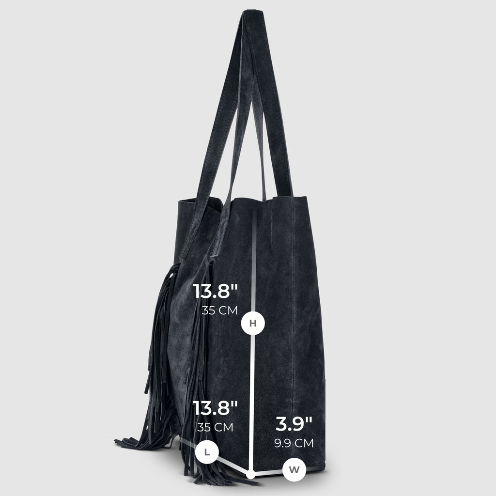 Italian Genuine Suede Tote Bag | Como - Che Cose Belle