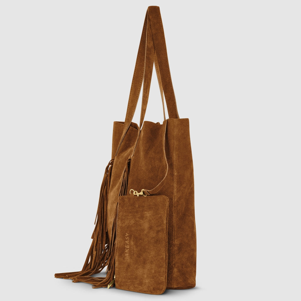 Italian Genuine Suede Tote Bag | Como - Che Cose Belle