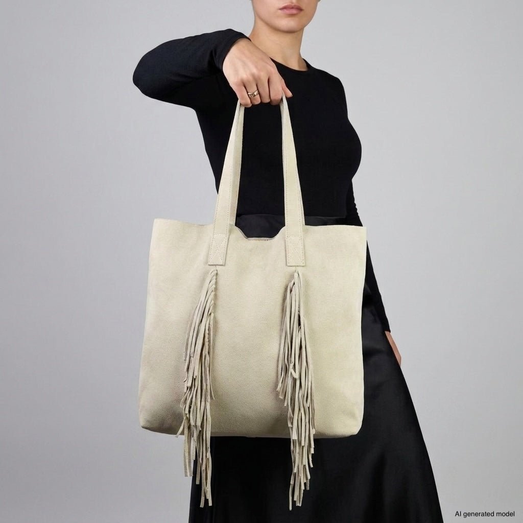 Italian Genuine Suede Tote Bag | Como - Che Cose Belle