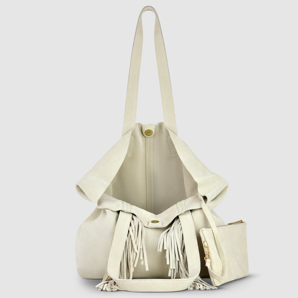 Italian Genuine Suede Tote Bag | Como - Che Cose Belle