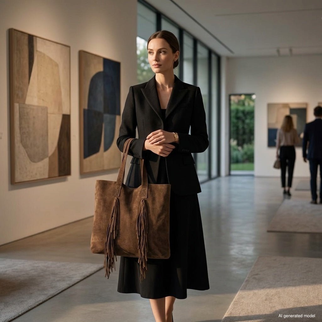 Italian Genuine Suede Tote Bag | Como - Che Cose Belle