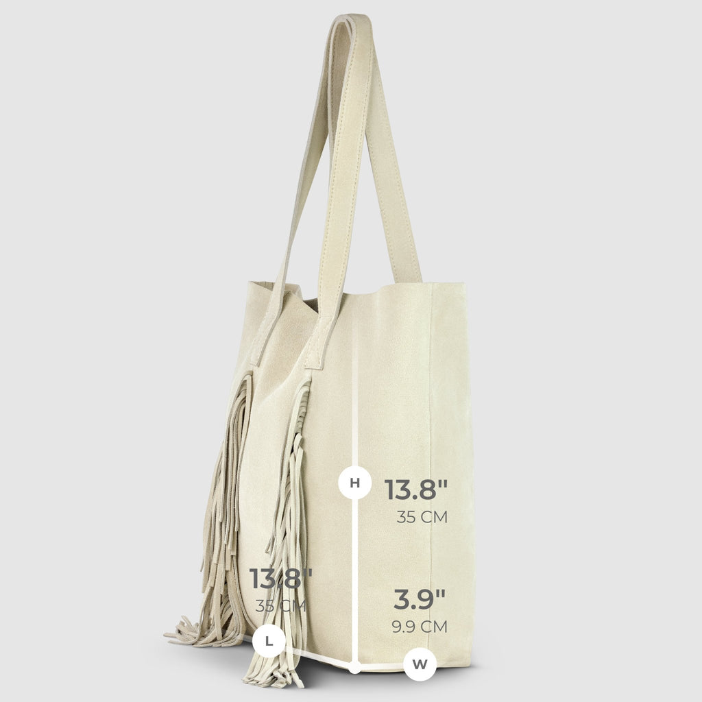 Italian Genuine Suede Tote Bag | Como - Che Cose Belle