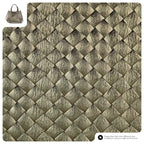Italian Genuine Woven-Embossed Metallic Suede Top-Handle Bag | Savona - Che Cose Belle