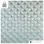Italian Genuine Woven-Embossed Metallic Suede Top-Handle Bag | Savona - Che Cose Belle