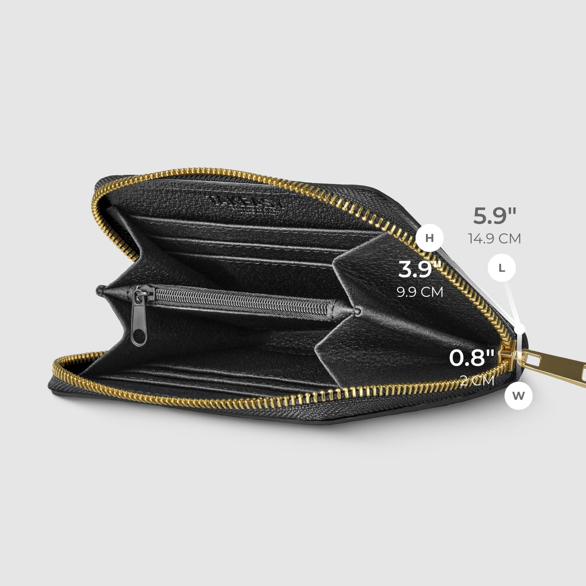 Italian Genuine Woven-Embossed Metallic Suede Wallet | Pesaro - Che Cose Belle