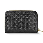 Italian Genuine Woven-Embossed Metallic Suede Wallet | Pesaro - Che Cose Belle