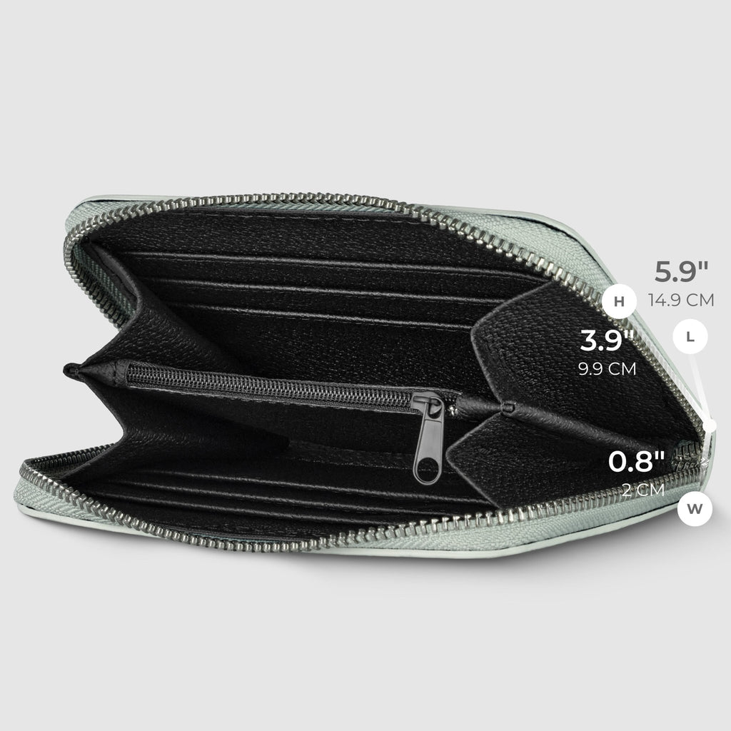 Italian Genuine Woven-Embossed Metallic Suede Wallet | Pesaro - Che Cose Belle