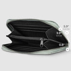 Italian Genuine Woven-Embossed Metallic Suede Wallet | Pesaro - Che Cose Belle