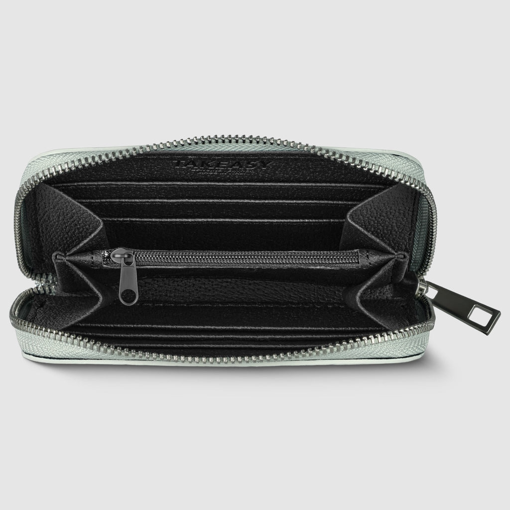 Italian Genuine Woven-Embossed Metallic Suede Wallet | Pesaro - Che Cose Belle