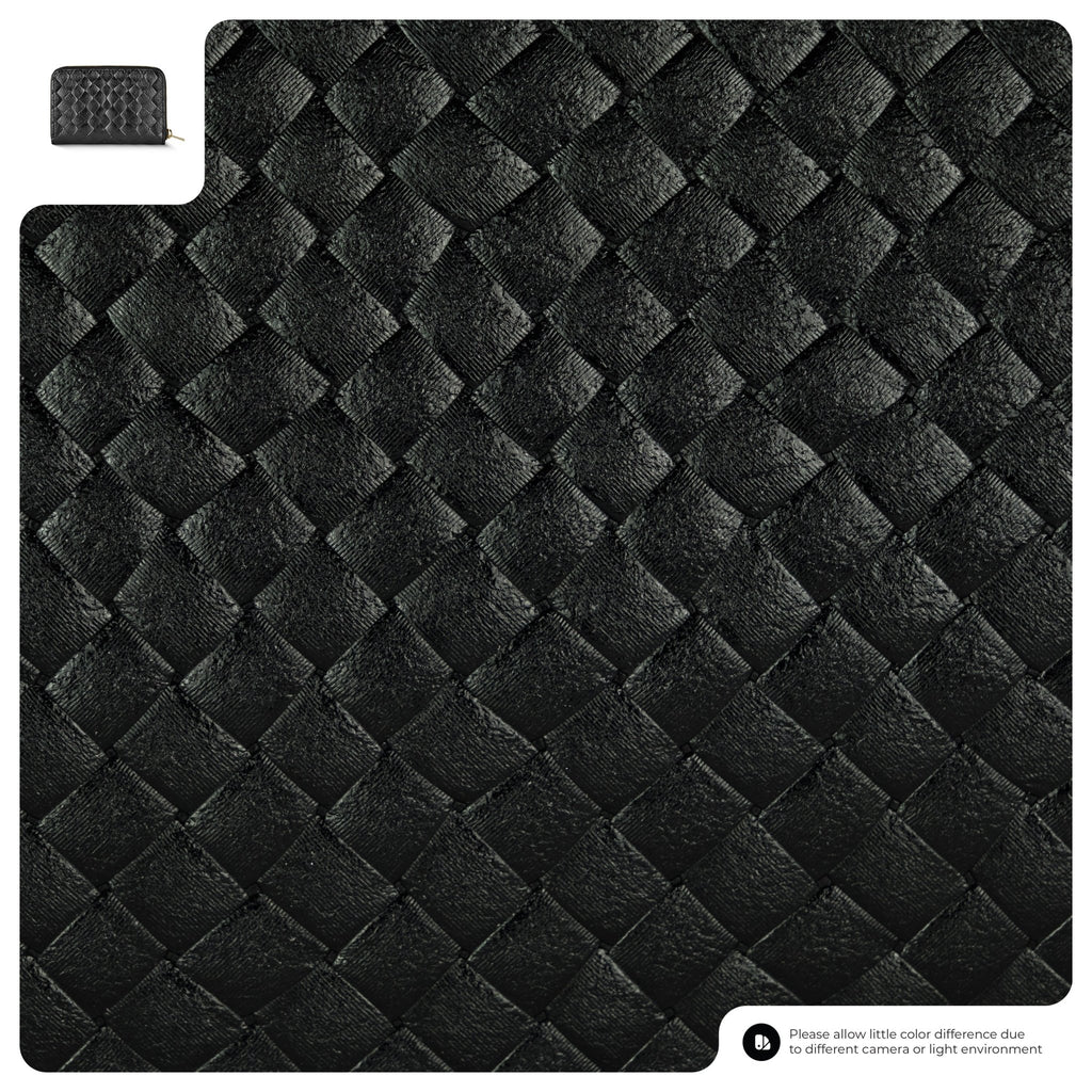 Italian Genuine Woven-Embossed Metallic Suede Wallet | Pesaro - Che Cose Belle