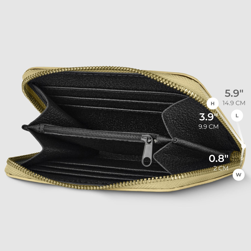 Italian Genuine Woven-Embossed Metallic Suede Wallet | Pesaro - Che Cose Belle