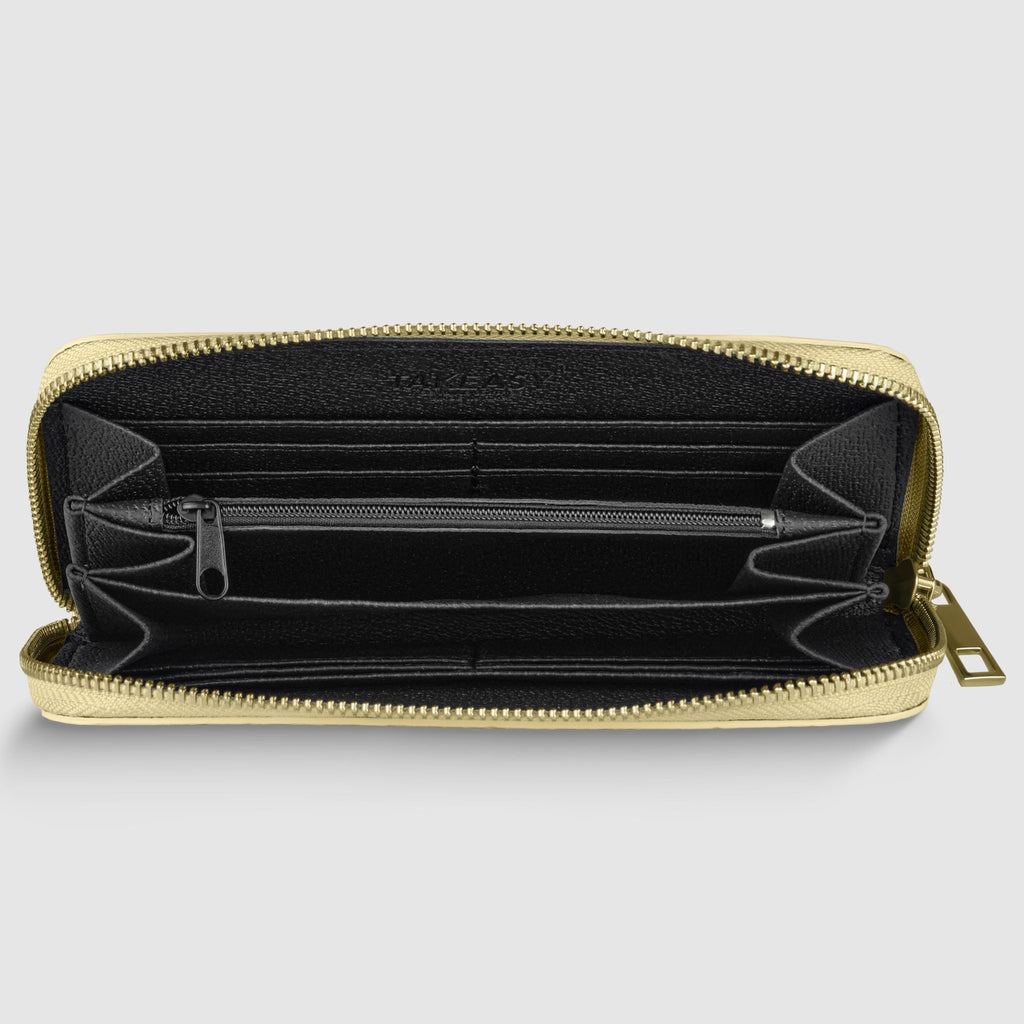 Italian Genuine Woven-Embossed Metallic Suede Wallet | Trento - Che Cose Belle