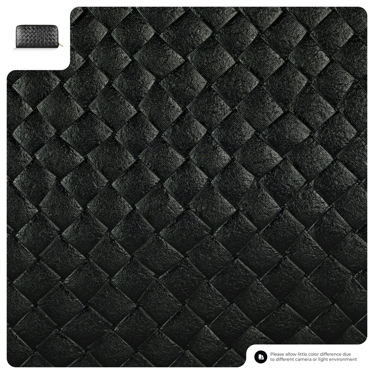 Italian Genuine Woven-Embossed Metallic Suede Wallet | Trento - Che Cose Belle